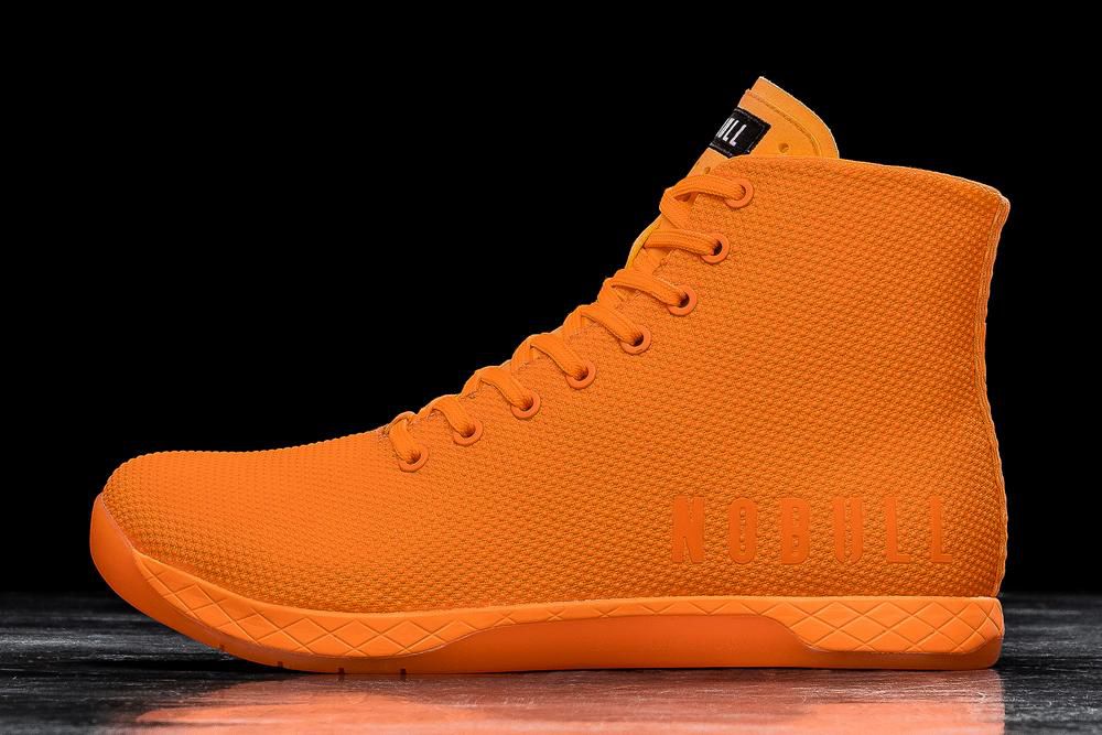 NOBULL Men's High-Top Training Shoes - Neon Orange - Ireland (5423ODTQJ)